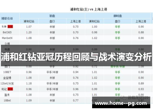 浦和红钻亚冠历程回顾与战术演变分析
