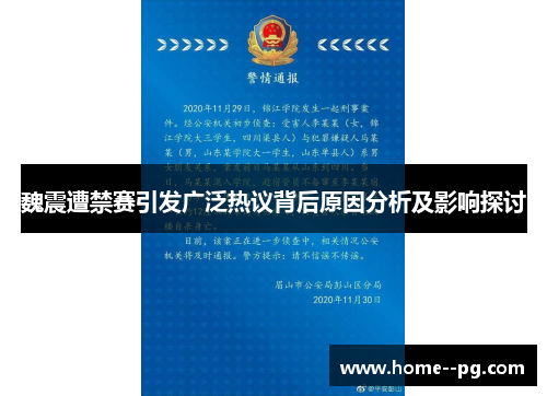 魏震遭禁赛引发广泛热议背后原因分析及影响探讨
